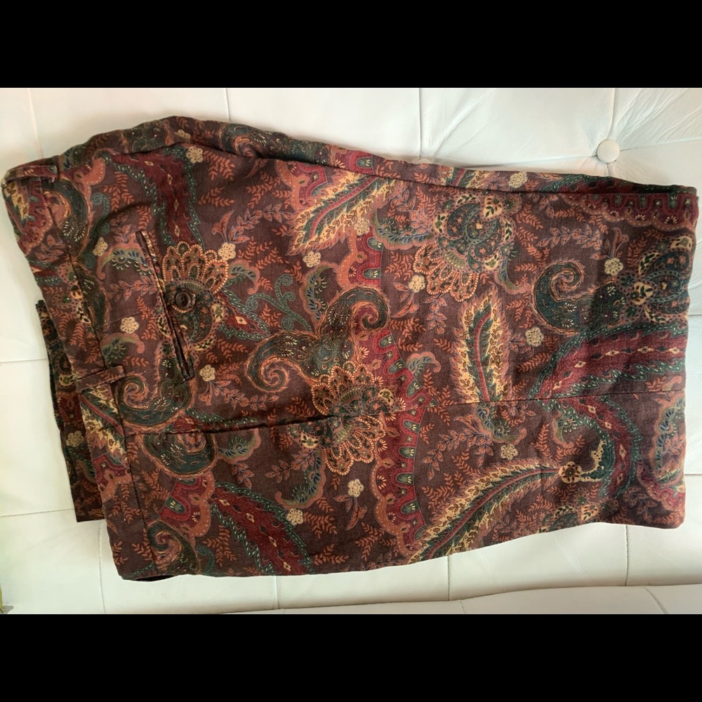 Ralph Lauren Polo Fancy Linen Mens Pants Vintage